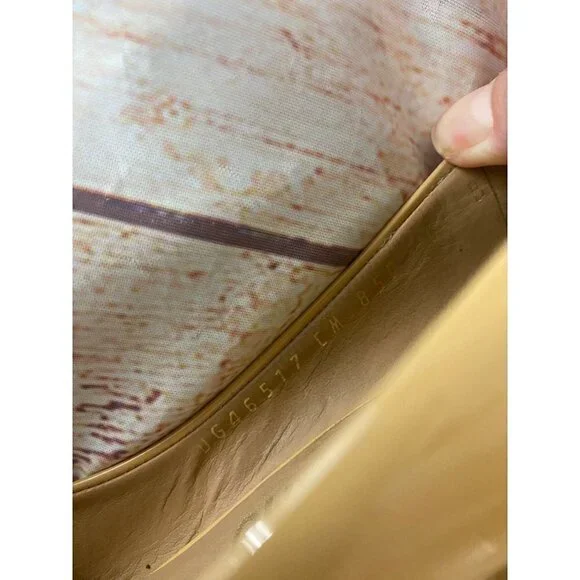 Salvatore Ferragamo Women's Tina Patent Platform Pump Nude - 6B - Picture 11 of 13